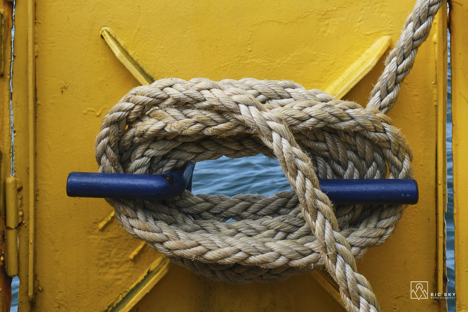 Tau auf einer Fähre im Süden Finnlands