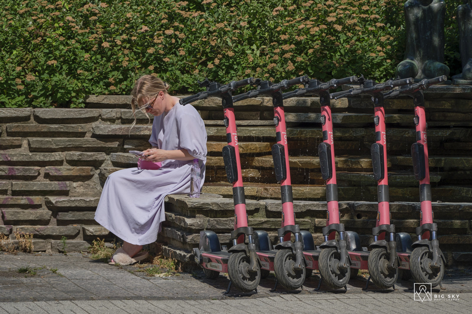 Nur noch kurz anmelden und los geht die Scooter-Fahrt