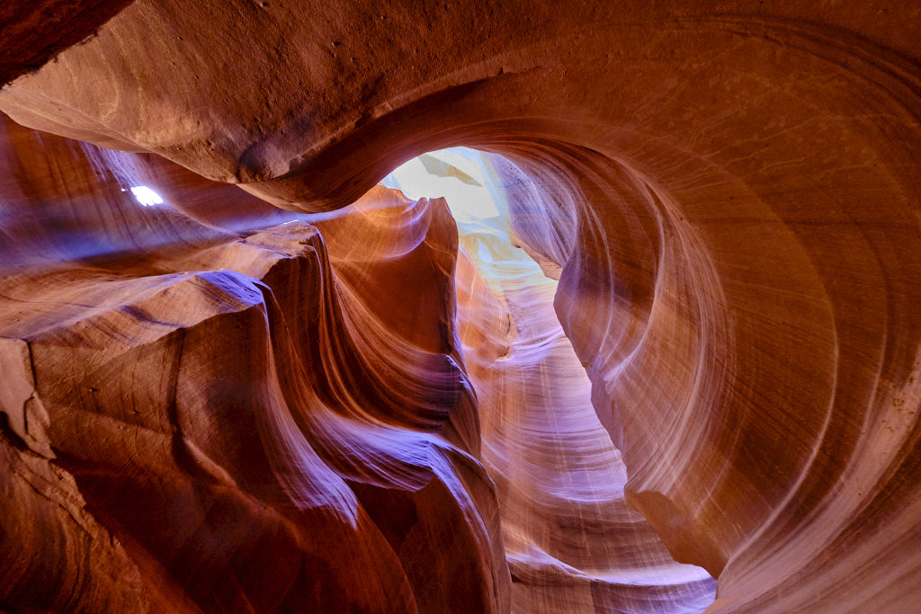 Lichteinfall im Upper Antelope Canyon in Arizona