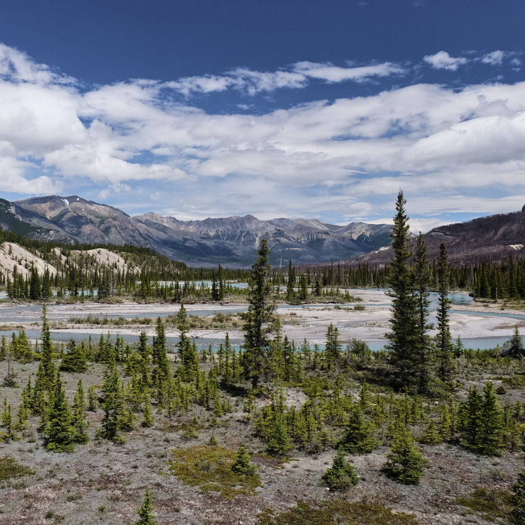 Saskatchewan River Crossing in den kanadischen Rocky Mountains