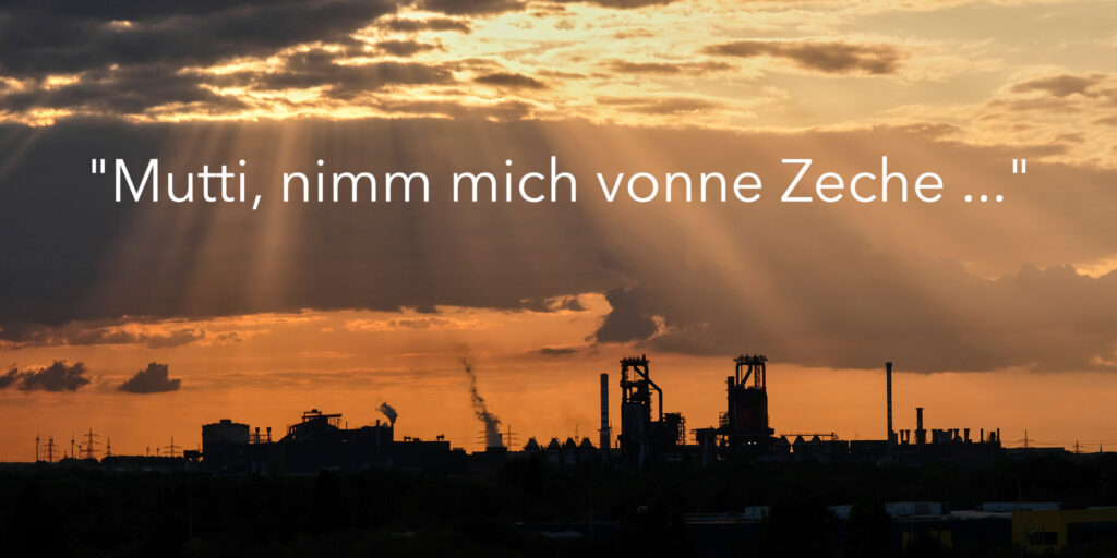 Abendstimmung im Landschaftspark Nord in Duisburg