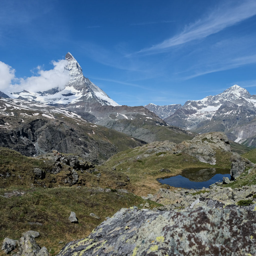 Blick auf das Matterhorn in der Schweiz