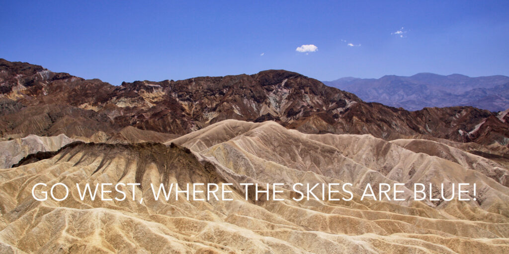 Gebirgslandschaft im Death Valley in Kalifornien